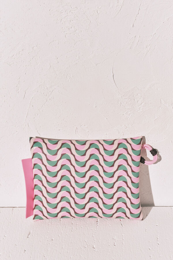 Women'secret Bolsa ba&ntilde;ador- bikini impermeable estampado geom&eacute;trico estampado