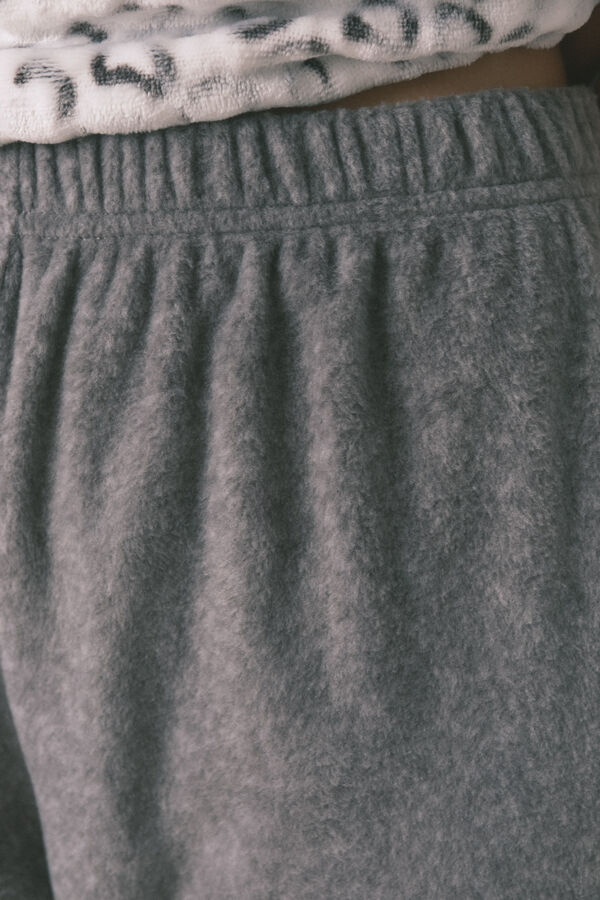 Women'secret Pijama largo polar animal print estampado