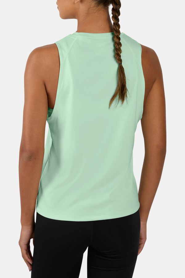 Reebok Camiseta sin mangas entrenamiento verde