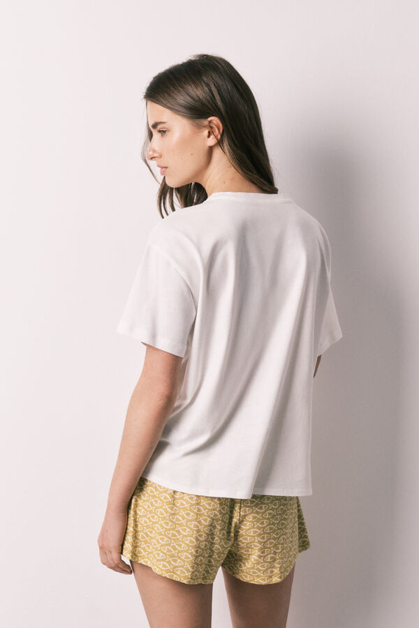 Women'secret Pijama corto algod&oacute;n Santorini estampado