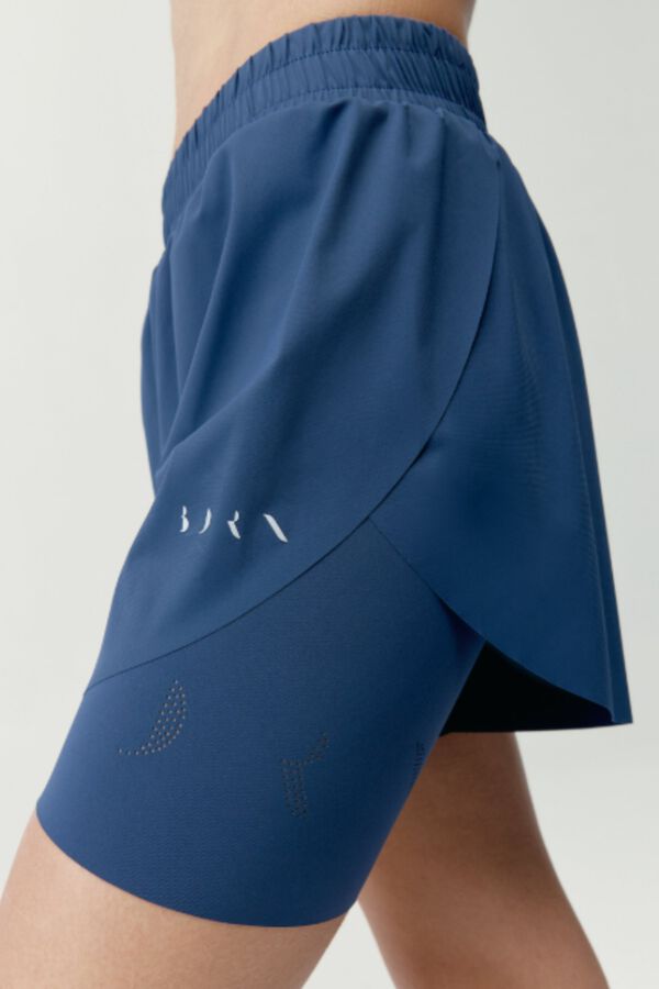 Born Living Yoga Pantal&oacute;n corto deportivo Bikila Azul marino azul