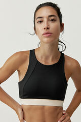 Born Living Yoga Sujetador top deportivo Fiorella negro/blanco&nbsp;&nbsp; negro