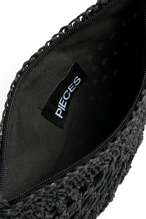Pieces Bolso Paperstraw con cremallera negro