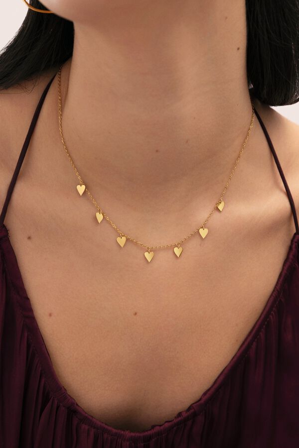 Singularu Collar Passion Acero Ba&ntilde;o Oro  amarillo