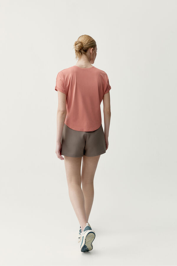 Born Living Yoga Camiseta deportiva Azami coral naranja