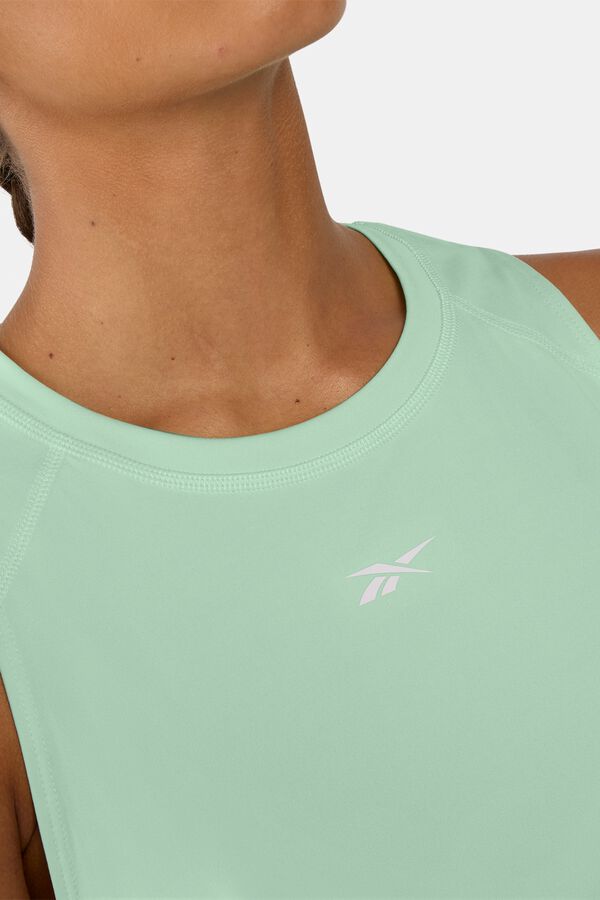 Reebok Camiseta sin mangas entrenamiento verde