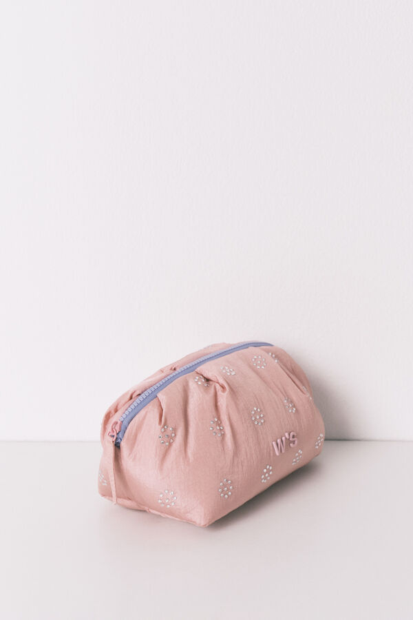 Women'secret Neceser mediano acolchado rosa lentejuelas  rosa