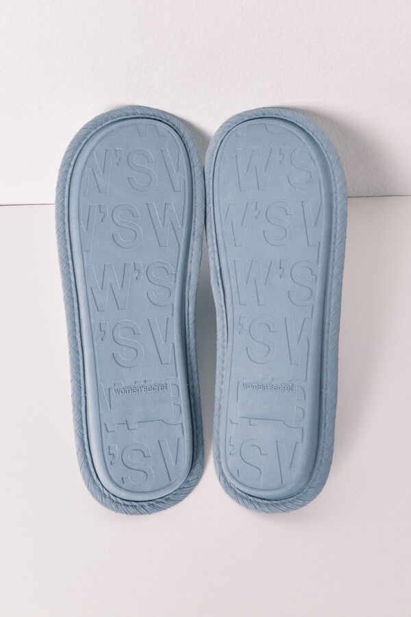 Women'secret Zapatillas casa estampado azul azul