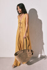 Women'secret T&uacute;nica larga abierta crochet multicolor estampado