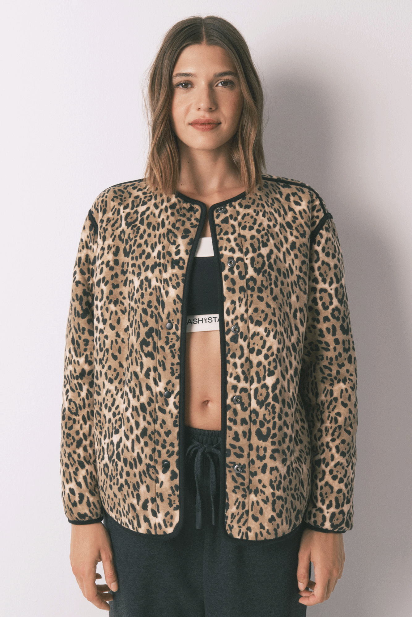 Women'secret Chaqueta corta reversible animal print