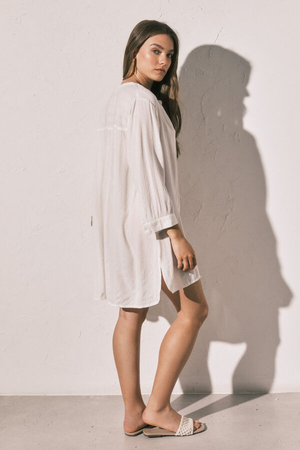 Women'secret Camisola cuello mao blanca blanco