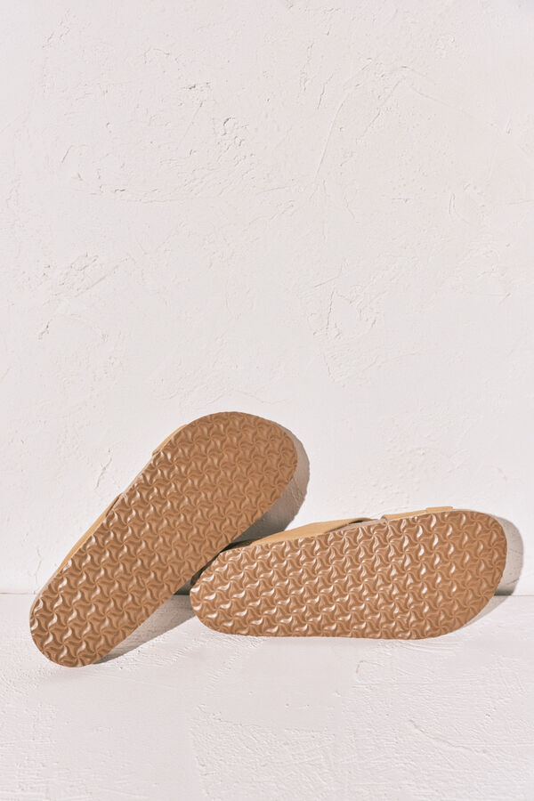 Women'secret Sandalias bio tiras cruzadas arena nude