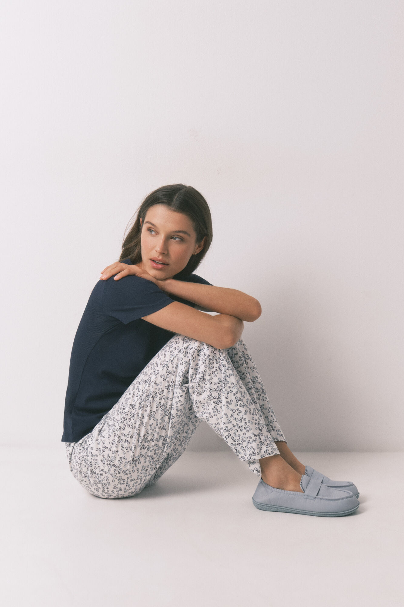 Women'secret Camiseta manga corta algod&oacute;n azul