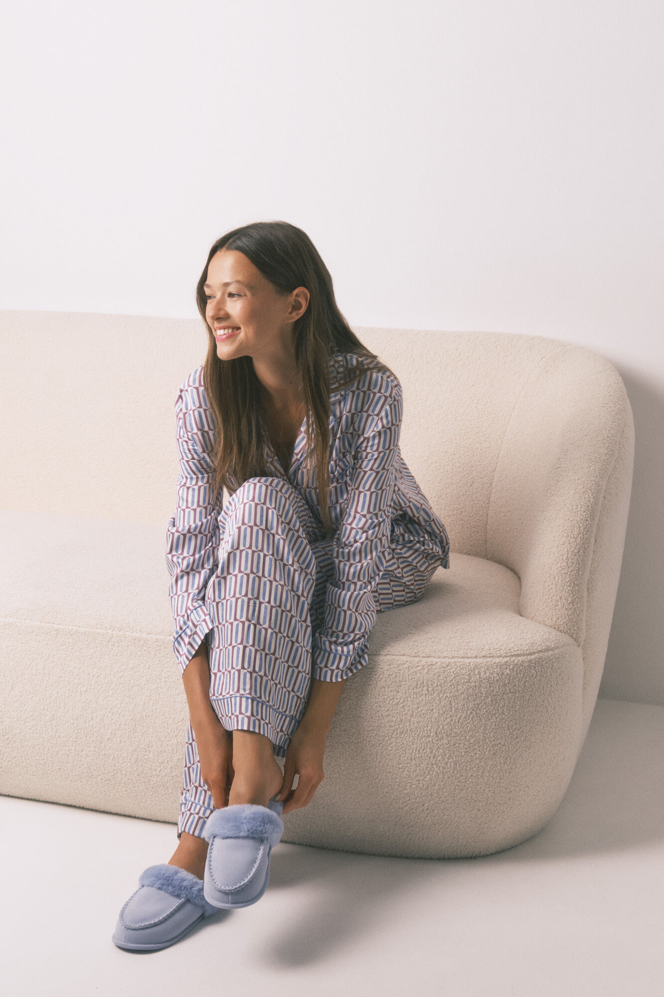 Women'secret Zapatillas casa pelo sint&eacute;tico lila