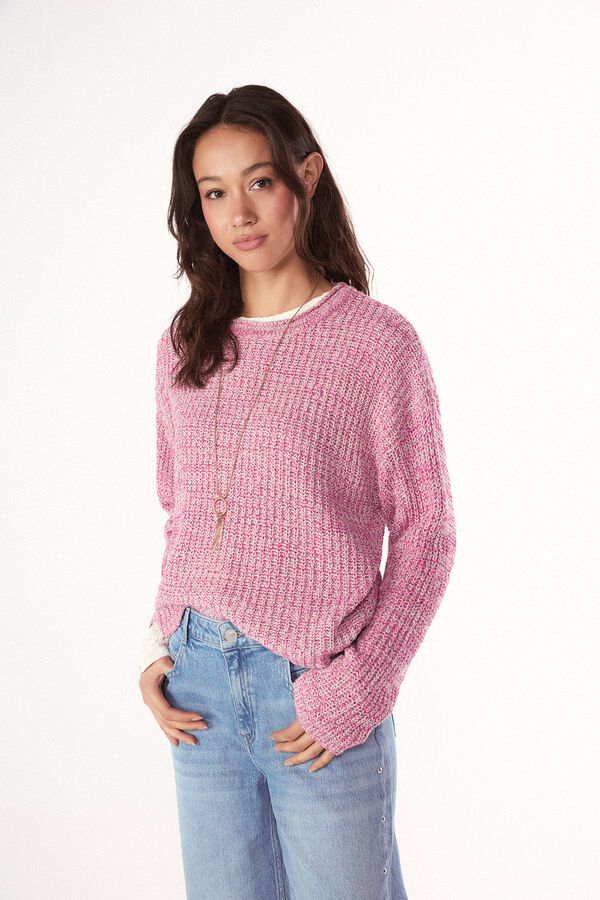 Conjunto de jersey, jeans y bota