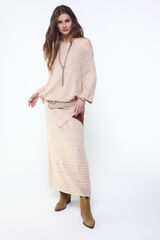 Conjunto de capa, vestido y cintur&oacute;n